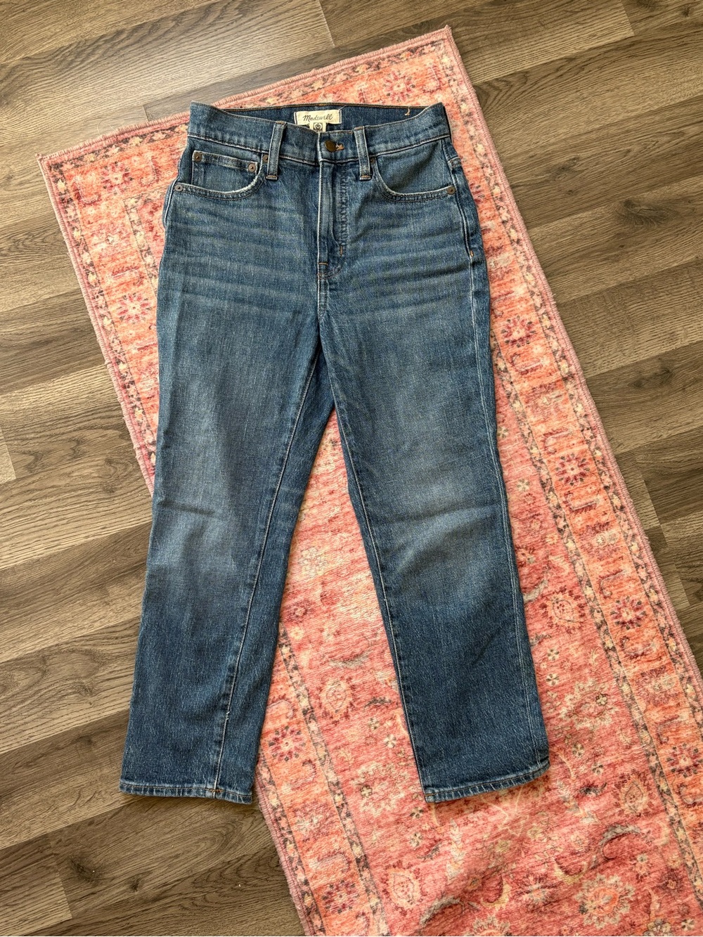 Madewell | Women’s Classic Straight Leg Jeans | Dark Blue Denim | 24P